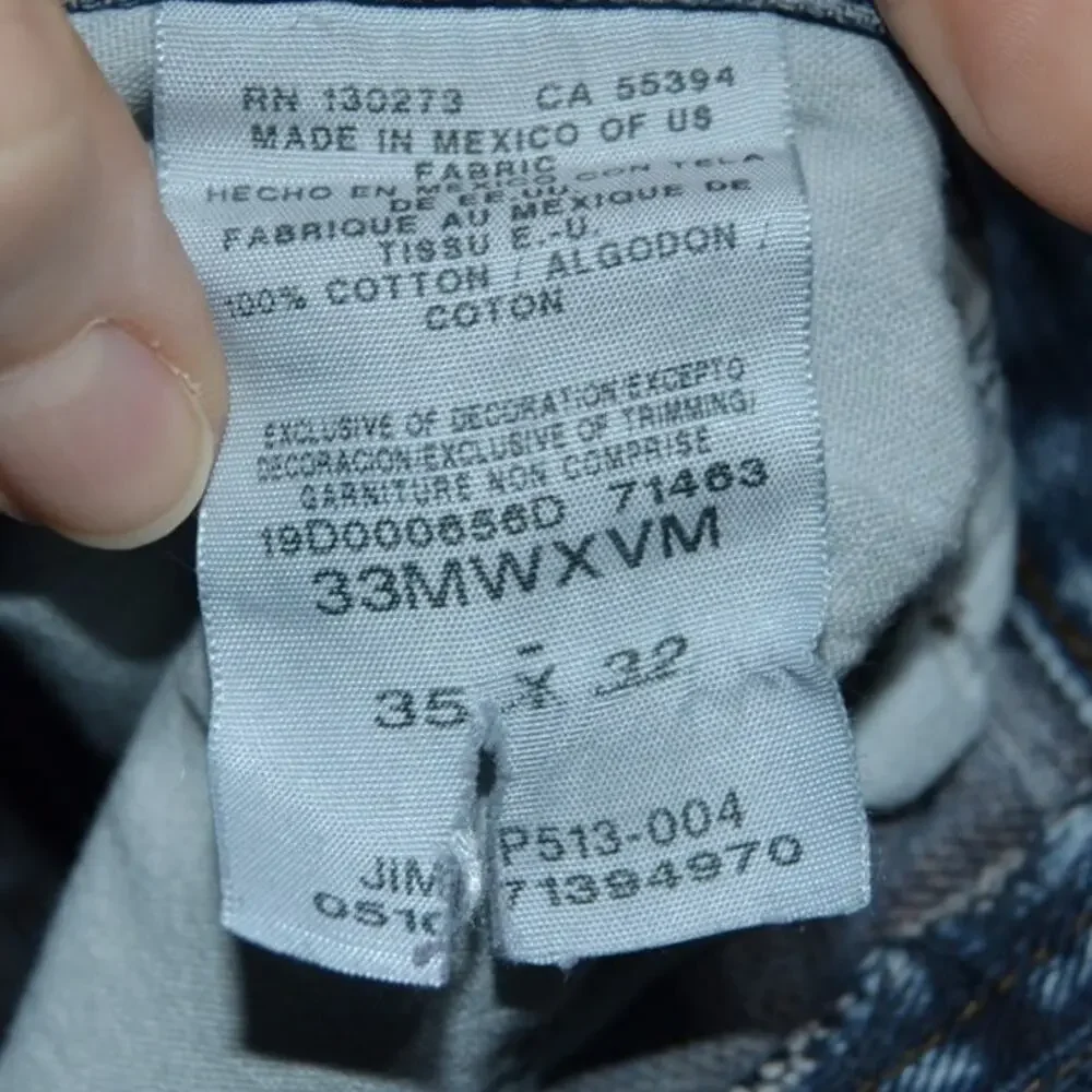Wrangler 20X Style 33 Extreme Relaxed Men's Jeans 35 X 32